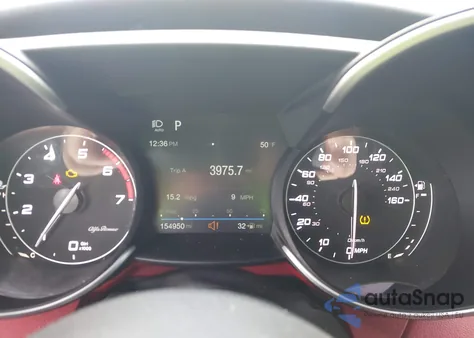 2018 Alfa Romeo Giulia Ti Sport Awd z USA, uszkodzony, nr VIN ZARFAEEN4J7573216